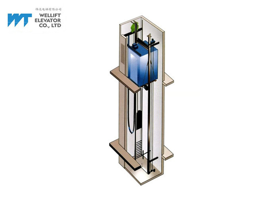 1000 किग्रा 1.5 मीटर / एस मशीन रूमलेस पैसेंजर लिफ्ट कंस्ट्रक्शन स्पेस बचाएं