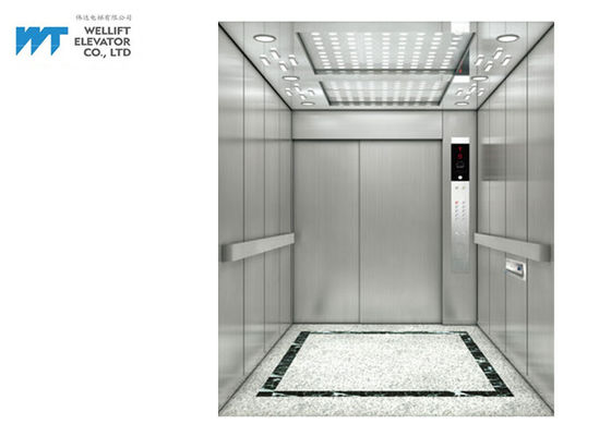 304 हेयरलाइन स्टेनलेस स्टील फिनिश केबिन के साथ डोर हाईट 2100MM हॉस्पिटल बेड लिफ्ट